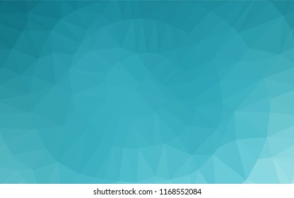 Light BLUE vector blurry hexagon template. Modern geometrical abstract illustration with gradient. The best triangular design for your business.