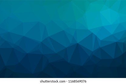 Light BLUE vector blurry hexagon pattern. Modern geometrical abstract illustration with gradient. The polygonal design can be used for your web site.