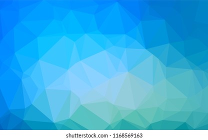 Light BLUE vector blurry hexagon template. Creative geometric illustration in Origami style with gradient. A completely new design for your business.