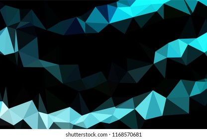 Light BLUE vector blurry hexagon pattern. A vague abstract illustration with gradient. The elegant pattern can be used as part of a brand book.