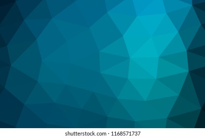 Light BLUE vector blurry hexagon blurry triangle. A completely new color illustration in a vague style. Brand new design for your business.