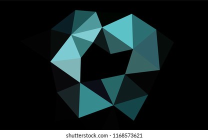 Light BLUE vector blurry hexagon pattern. An elegant bright illustration with gradient. The elegant pattern can be used as part of a brand book.