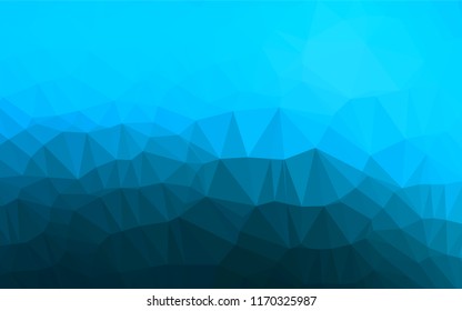 Light BLUE vector blurry hexagon texture. Creative geometric illustration in Origami style with gradient. A completely new template for your business design.