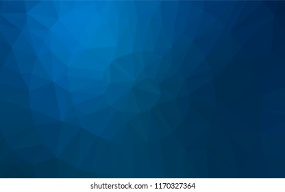 Light BLUE vector blurry hexagon pattern. A sample with polygonal shapes. The elegant pattern can be used as part of a brand book.