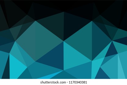 Light BLUE vector blurry hexagon pattern. A completely new color illustration in a vague style. The best triangular design for your business.