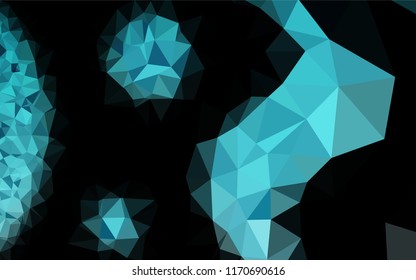Light BLUE vector blurry hexagon template. Creative illustration in halftone style with gradient. A new texture for your design.
