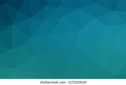 Light BLUE vector blurry hexagon texture. Triangular geometric sample with gradient.  Brand new design for your business.