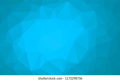 Light BLUE vector blurry hexagon pattern. A sample with polygonal shapes. Brand new style for your business design.