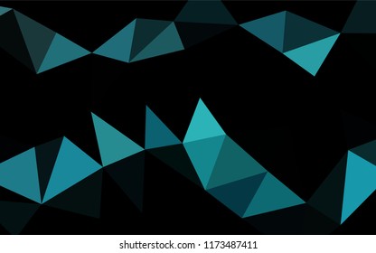 Light BLUE vector blurry hexagon texture. Glitter abstract illustration with an elegant design. The polygonal design can be used for your web site.