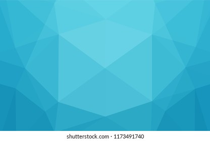 Light BLUE vector blurry hexagon texture. Shining illustration, which consist of triangles. The completely new template can be used for your brand book.