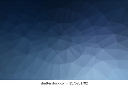 Light BLUE vector blurry hexagon template. A completely new color illustration in a vague style. Triangular pattern for your business design.