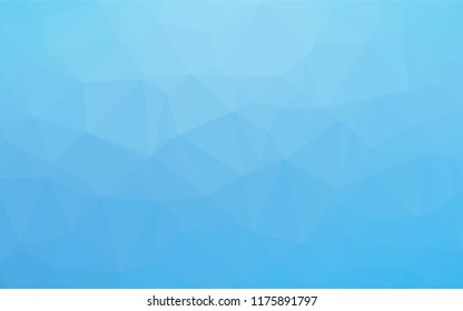 Light BLUE vector blurry hexagon pattern. Triangular geometric sample with gradient.  The polygonal design can be used for your web site.