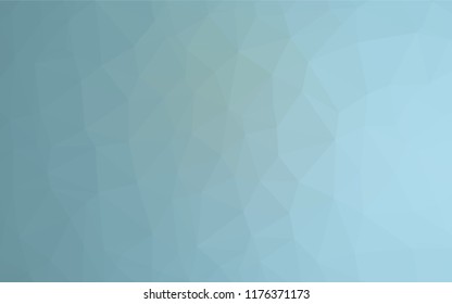 Light BLUE vector blurry hexagon template. Triangular geometric sample with gradient.  The elegant pattern can be used as part of a brand book.