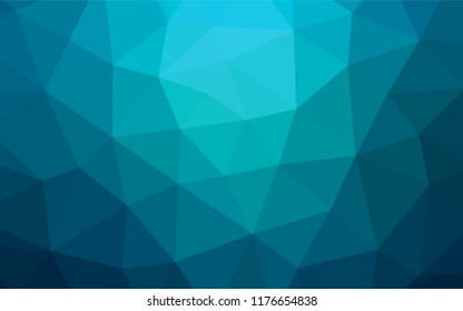 Light BLUE vector blurry hexagon pattern. Shining colored illustration in a Brand new style. The completely new template can be used for your brand book.