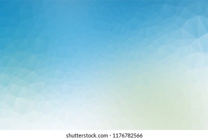 Light BLUE vector blurry hexagon template. An elegant bright illustration with gradient. The template can be used as a background for cell phones.
