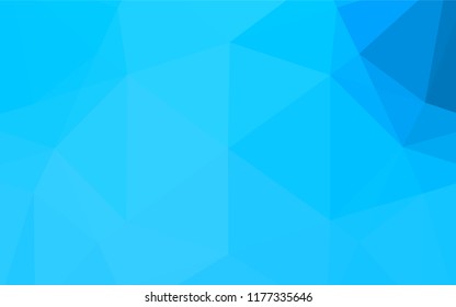 Light BLUE vector blurry hexagon pattern. Glitter abstract illustration with an elegant design. The polygonal design can be used for your web site.