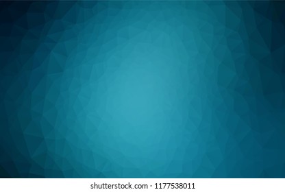 Light BLUE vector blurry hexagon texture. Creative geometric illustration in Origami style with gradient. The elegant pattern can be used as part of a brand book.