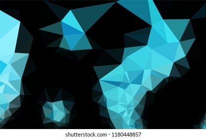 Light BLUE vector blurry hexagon texture. An elegant bright illustration with gradient. The completely new template can be used for your brand book.