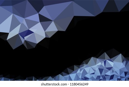 Light BLUE vector blurry hexagon texture. Modern geometrical abstract illustration with gradient. Triangular pattern for your business design.