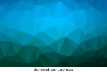 Light BLUE vector blurry hexagon pattern. Glitter abstract illustration with an elegant design. The best triangular design for your business.