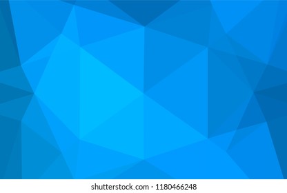 Light BLUE vector blurry hexagon template. Colorful abstract illustration with gradient. A completely new template for your business design.
