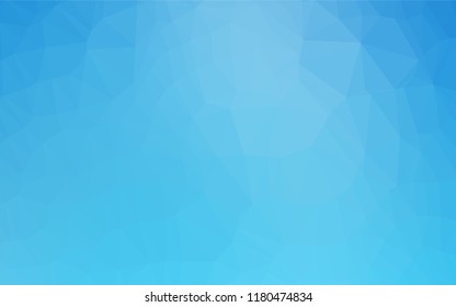 Light BLUE vector blurry hexagon texture. Colorful illustration in abstract style with gradient. The best triangular design for your business.