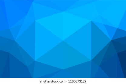 Light BLUE vector blurry hexagon pattern. Colorful illustration in abstract style with gradient. A completely new template for your business design.