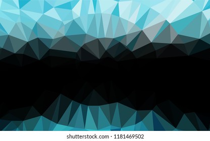 Light BLUE vector blurry hexagon template. Creative illustration in halftone style with gradient. The template can be used as a background for cell phones.