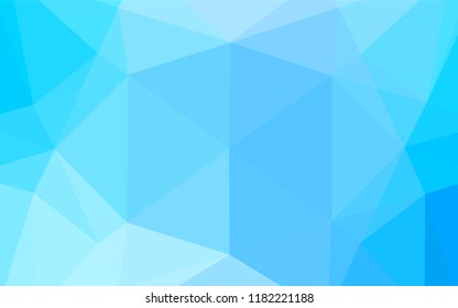Light BLUE vector blurry hexagon pattern. Colorful abstract illustration with gradient. A completely new template for your business design.