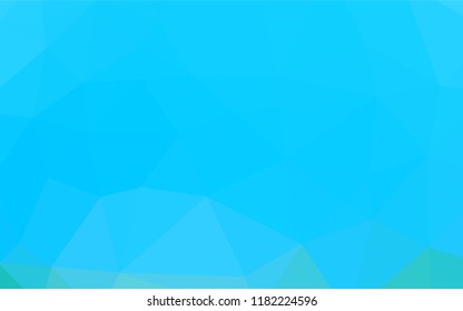 Light BLUE vector blurry hexagon pattern. A vague abstract illustration with gradient. Triangular pattern for your business design.