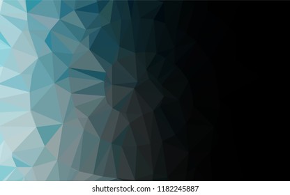 Light BLUE vector blurry hexagon pattern. A completely new color illustration in a vague style. Brand new design for your business.