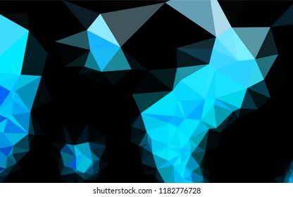 Light BLUE vector blurry hexagon texture. A vague abstract illustration with gradient. The textured pattern can be used for background.