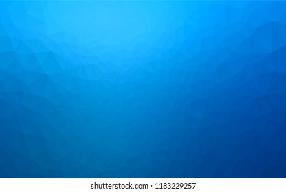 Light BLUE vector blurry hexagon template. Creative geometric illustration in Origami style with gradient. The completely new template can be used for your brand book.