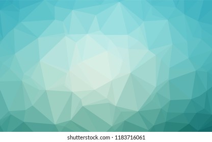 Light BLUE vector blurry hexagon template. Geometric illustration in Origami style with gradient.  The best triangular design for your business.