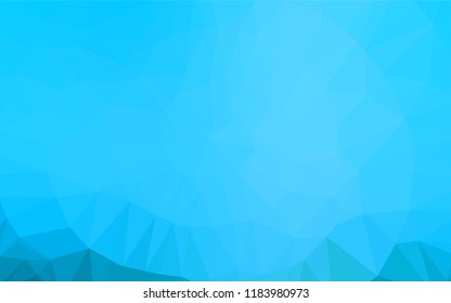 Light BLUE vector blurry hexagon pattern. Brand new colored illustration in blurry style with gradient. The polygonal design can be used for your web site.