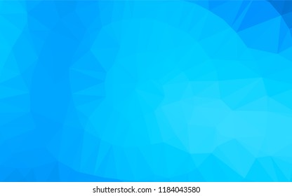 Light BLUE vector blurry hexagon pattern. Creative geometric illustration in Origami style with gradient. A completely new template for your business design.