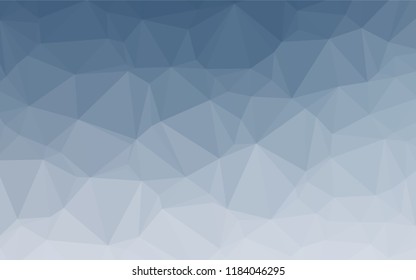 Light BLUE vector blurry hexagon pattern. A sample with polygonal shapes. A completely new design for your business.