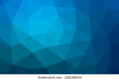 Light BLUE vector blurry hexagon pattern. A vague abstract illustration with gradient. A completely new design for your business.