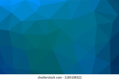 Light BLUE vector blurry hexagon template. A vague abstract illustration with gradient. Triangular pattern for your business design.