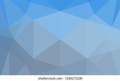 Light BLUE vector blurry hexagon texture. Shining illustration, which consist of triangles. The polygonal design can be used for your web site.