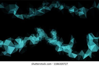Light BLUE vector blurry hexagon pattern. Colorful illustration in abstract style with gradient. The elegant pattern can be used as part of a brand book.