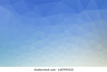 Light BLUE vector blurry hexagon texture. Modern geometrical abstract illustration with gradient. The template can be used as a background for cell phones.