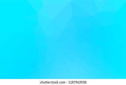 Light BLUE vector blurry hexagon template. Modern geometrical abstract illustration with gradient. A completely new design for your business.