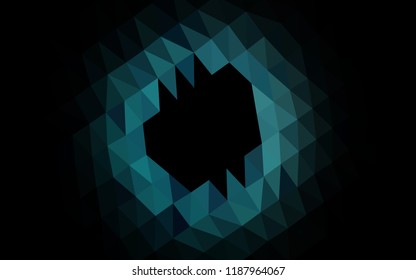Light BLUE vector blurry hexagon pattern. Creative illustration in halftone style with gradient. The elegant pattern can be used as part of a brand book.