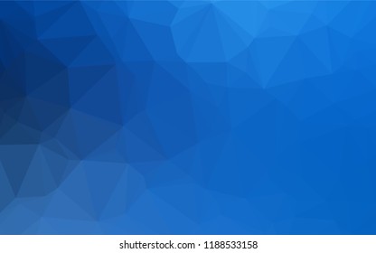 Light BLUE vector blurry hexagon template. Creative illustration in halftone style with gradient. The elegant pattern can be used as part of a brand book.