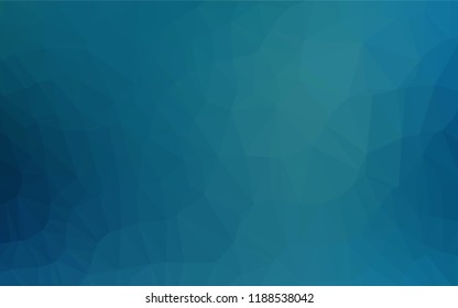 Light BLUE vector blurry hexagon texture. Creative illustration in halftone style with gradient. The best triangular design for your business.