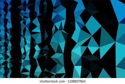 Light BLUE vector blurry hexagon template. Shining colored illustration in a Brand new style. The elegant pattern can be used as part of a brand book.