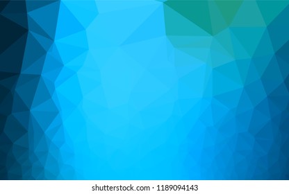 Light BLUE vector blurry hexagon texture. Brand new colored illustration in blurry style with gradient. Brand new style for your business design.