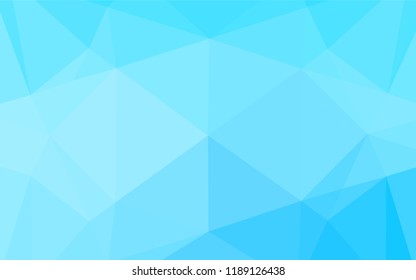 Light BLUE vector blurry hexagon texture. A vague abstract illustration with gradient. The best triangular design for your business.
