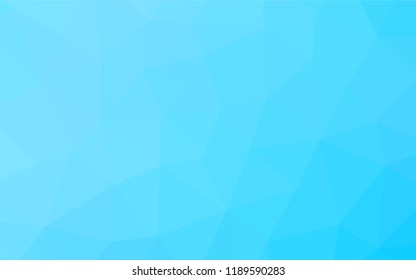 Light BLUE vector blurry hexagon template. Glitter abstract illustration with an elegant design. The best triangular design for your business.